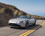 2021 Aston Martin Vantage Roadster (Color: Spirit Silver; US-Spec) Front Three-Quarter Wallpapers 150x120