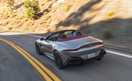 2021 Aston Martin Vantage Roadster (Color: Spirit Silver; US-Spec) Rear Wallpapers  450x275 (79)