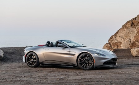 2021 Aston Martin Vantage Roadster (Color: Spirit Silver; US-Spec) Side Wallpapers  450x275 (118)
