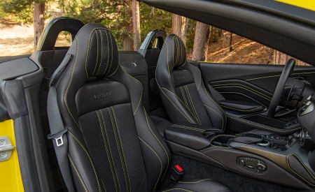 2021 Aston Martin Vantage Roadster (Color: Yellow Tang; US-Spec) Interior Seats Wallpapers 450x275 (154)
