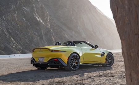 2021 Aston Martin Vantage Roadster (Color: Yellow Tang; US-Spec) Rear Three-Quarter Wallpapers  450x275 (143)