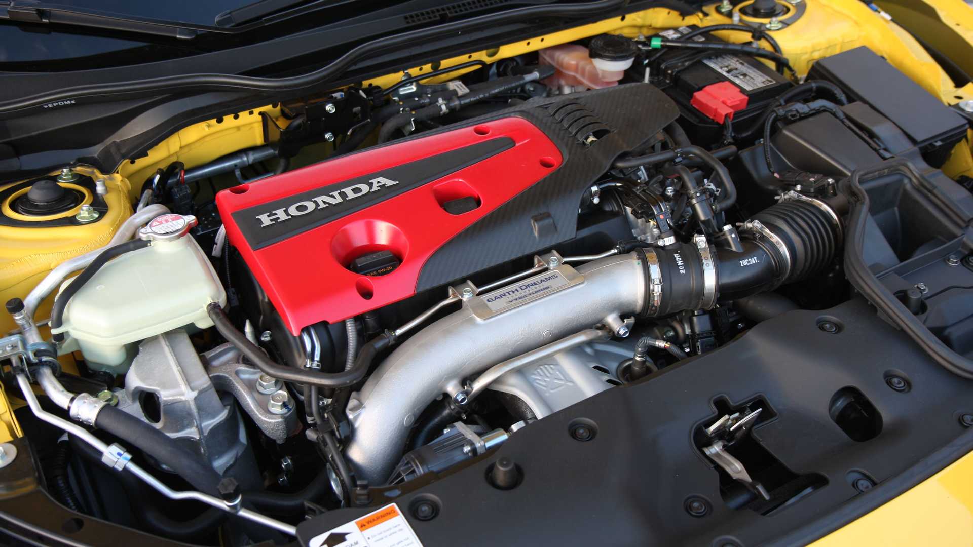 2021 Honda Civic Type R Limited Edition (Color: Sunlight Yellow) Engine Wallpapers #25 of 92
