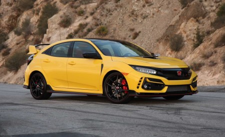2021 Honda Civic Type R Limited Edition (Color: Sunlight Yellow) Front Three-Quarter Wallpapers 450x275 (10)