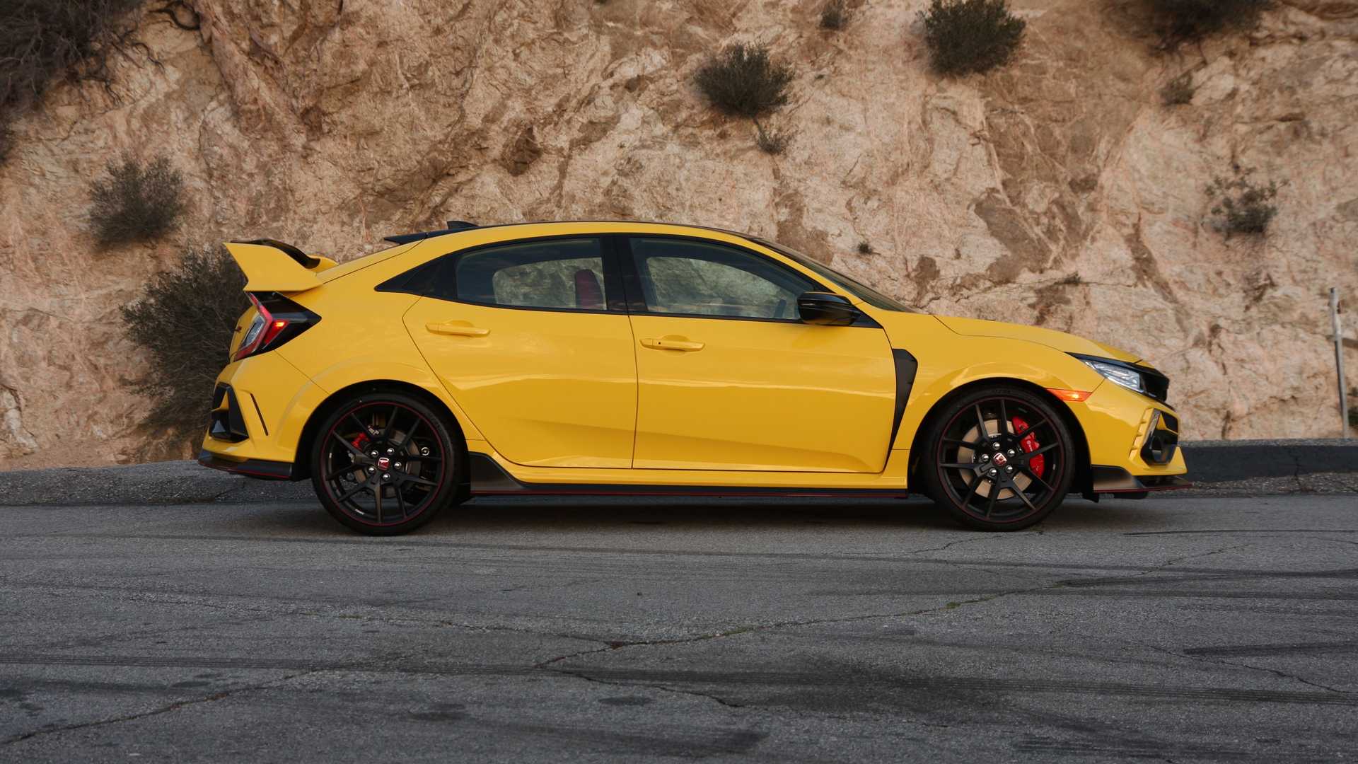 2021 Honda Civic Type R Limited Edition (Color: Sunlight Yellow) Side Wallpapers (8)