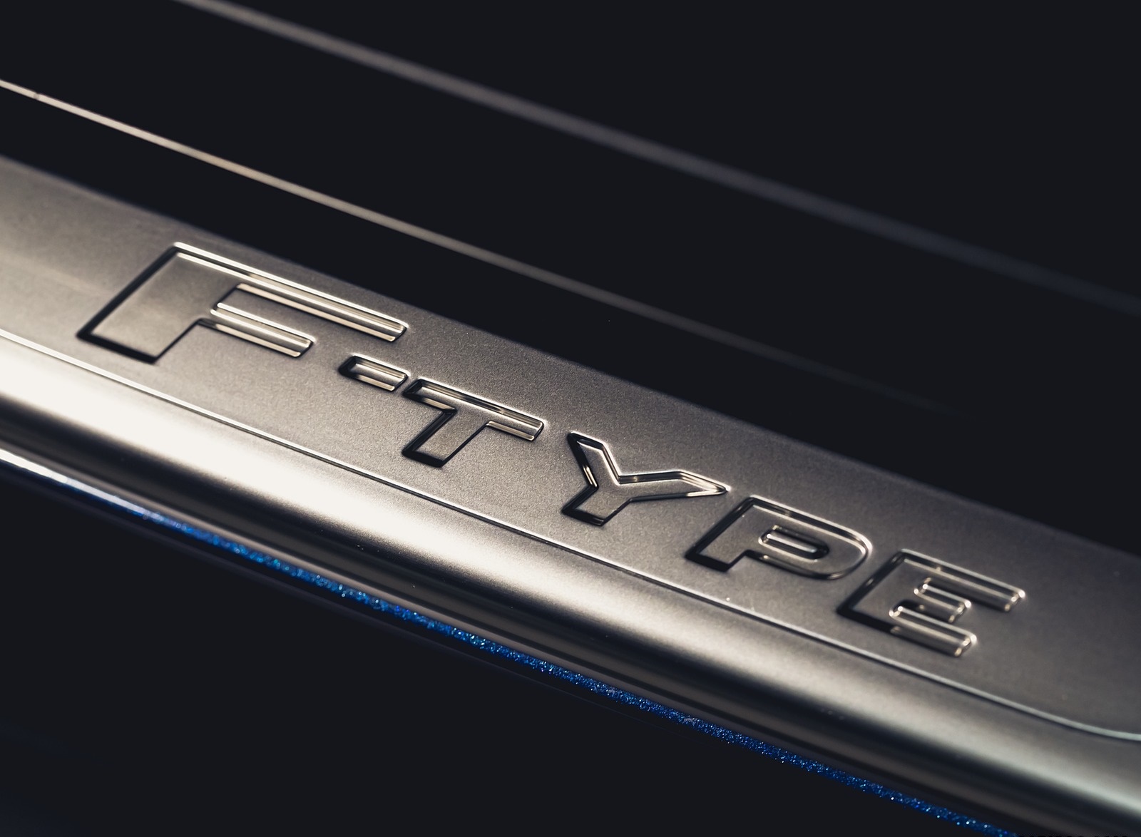 2021 Jaguar F-TYPE P300 Convertible RWD (Color: Bluefire) Door Sill Wallpapers #17 of 19