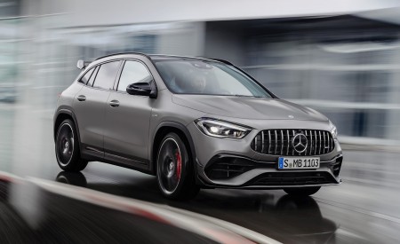 2021 Mercedes-AMG GLA 45 S 4MATIC+ (Color: Magno Grey) Front Three-Quarter Wallpapers 450x275 (47)