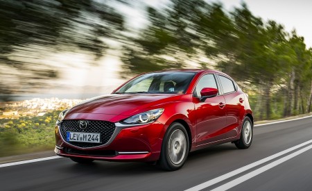 2020 Mazda2 (Color: Red Crystal) Front Three-Quarter Wallpapers 450x275 (4)