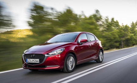 2020 Mazda2 (Color: Red Crystal) Front Three-Quarter Wallpapers 450x275 (5)