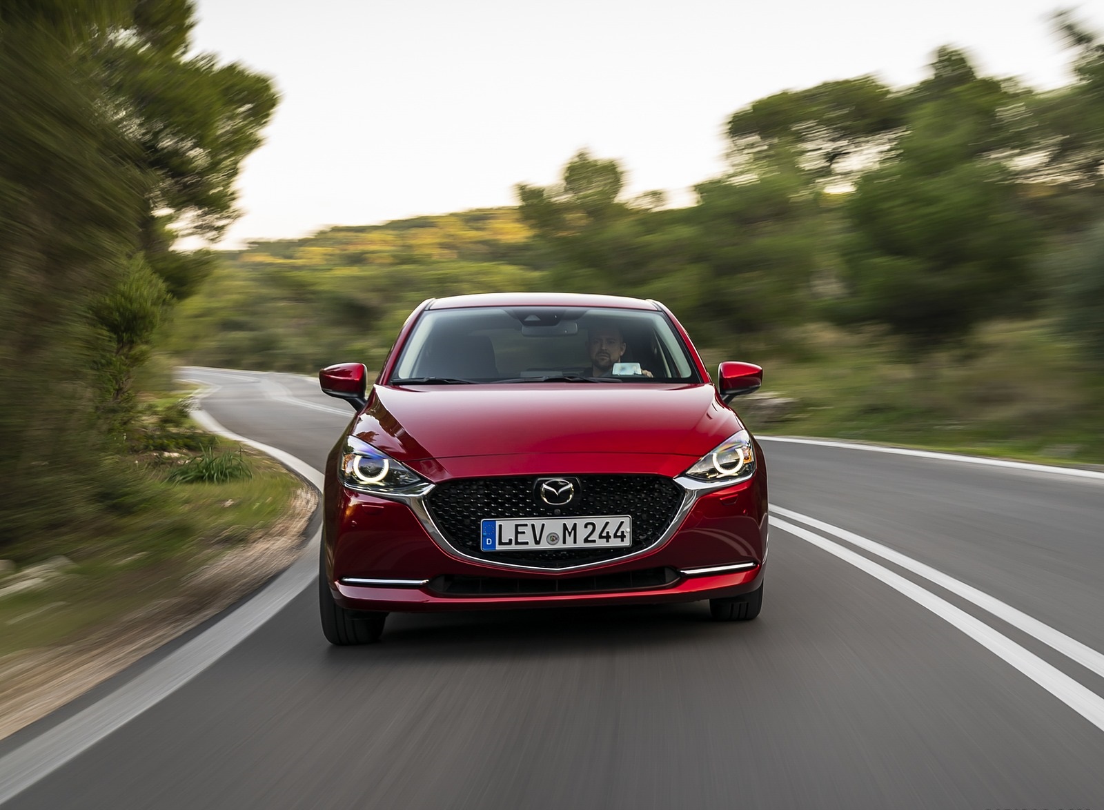 2020 Mazda2 (Color: Red Crystal) Front Wallpapers (13)