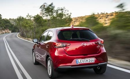 2020 Mazda2 (Color: Red Crystal) Rear Three-Quarter Wallpapers 450x275 (26)