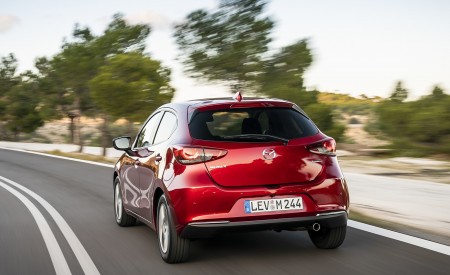 2020 Mazda2 (Color: Red Crystal) Rear Three-Quarter Wallpapers 450x275 (15)