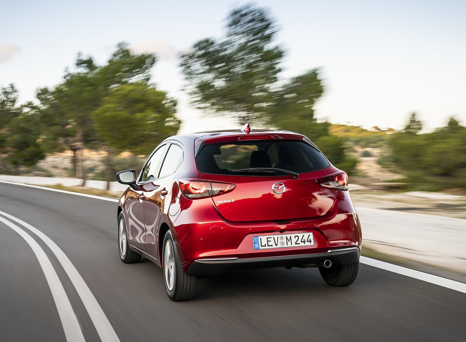 2020 Mazda2 (Color: Red Crystal) Rear Three-Quarter Wallpapers (15)