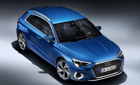 2021 Audi A3 Sportback (Color: Atoll Blue) Front Three-Quarter Wallpapers 450x275 (82)