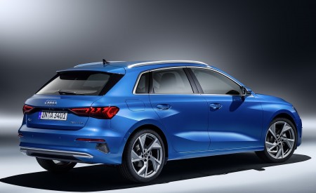 2021 Audi A3 Sportback (Color: Atoll Blue) Rear Three-Quarter Wallpapers 450x275 (84)