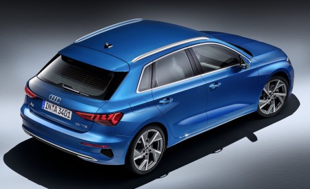 2021 Audi A3 Sportback (Color: Atoll Blue) Rear Three-Quarter Wallpapers 450x275 (85)