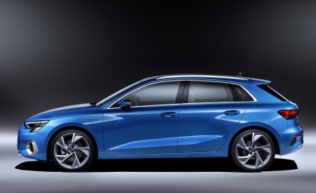 2021 Audi A3 Sportback (Color: Atoll Blue) Side Wallpapers 450x275 (86)