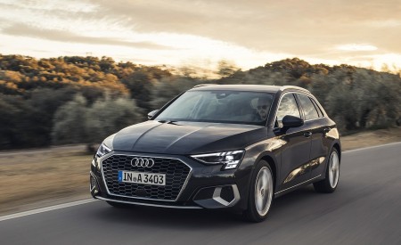 2021 Audi A3 Sportback (Color: Manhattan Gray) Front Three-Quarter Wallpapers 450x275 (34)