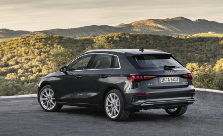 2021 Audi A3 Sportback (Color: Manhattan Gray) Rear Three-Quarter Wallpapers 450x275 (39)