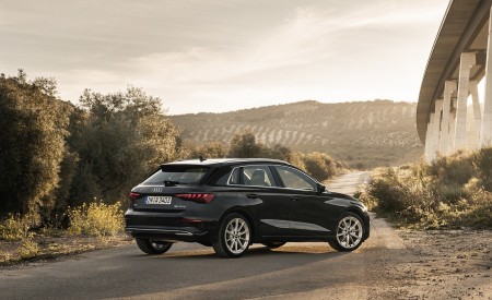 2021 Audi A3 Sportback (Color: Manhattan Gray) Rear Three-Quarter Wallpapers 450x275 (41)