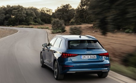 2021 Audi A3 Sportback (Color: Turbo Blue) Rear Wallpapers 450x275 (22)
