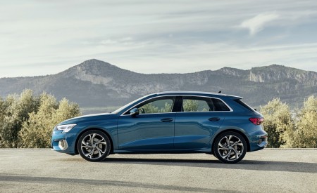 2021 Audi A3 Sportback (Color: Turbo Blue) Side Wallpapers 450x275 (32)