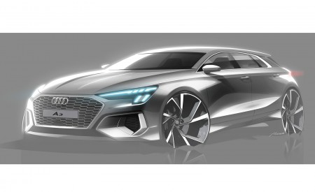 2021 Audi A3 Sportback Design Sketch Wallpapers 450x275 (113)