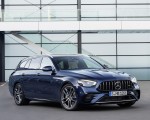 2021 Mercedes-AMG E 53 Estate 4MATIC+ T-Model (Color: Cavansite Blue Metallic) Front Three-Quarter Wallpapers 150x120