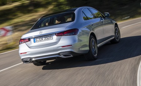 2021 Mercedes-Benz E 350 (Color: Hightech silver) Rear Wallpapers 450x275 (4)