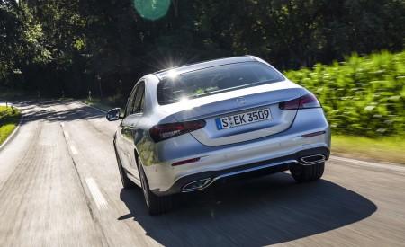 2021 Mercedes-Benz E 350 (Color: Hightech silver) Rear Wallpapers 450x275 (5)