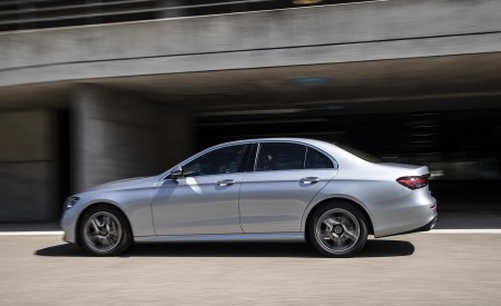 2021 Mercedes-Benz E 350 (Color: Hightech silver) Side Wallpapers 450x275 (8)