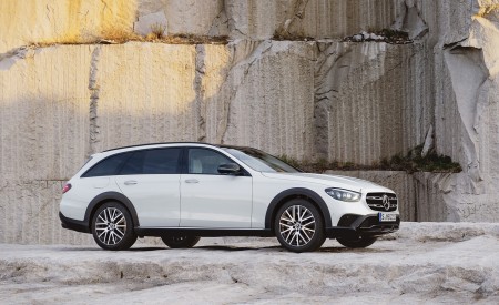 2021 Mercedes-Benz E-Class All-Terrain Line Avantgarde (Color: Designo Diamond White Bright) Front Three-Quarter Wallpapers 450x275 (29)
