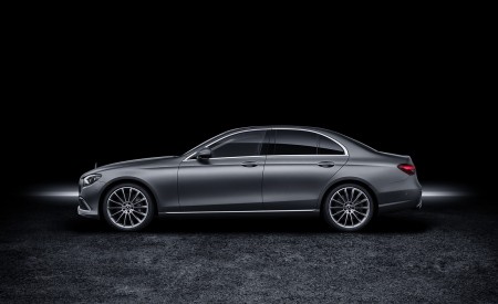 2021 Mercedes-Benz E-Class (Color: Selenit Grey Magno) Side Wallpapers 450x275 (59)