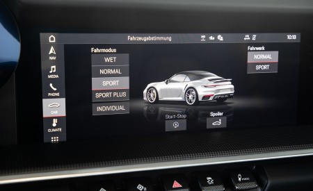 2021 Porsche 911 Turbo S Cabrio (Color: Guards Red) Central Console Wallpapers 450x275 (67)