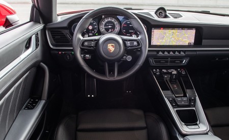 2021 Porsche 911 Turbo S Cabrio (Color: Guards Red) Interior Cockpit Wallpapers 450x275 (62)