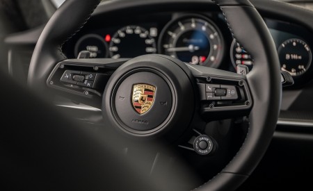2021 Porsche 911 Turbo S Cabrio (Color: Lava Orange) Interior Steering Wheel Wallpapers 450x275 (104)