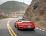 2021 Porsche 911 Turbo S Cabrio (Color: Lava Orange) Rear Wallpapers 150x120