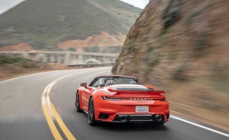 2021 Porsche 911 Turbo S Cabrio (Color: Lava Orange) Rear Wallpapers 450x275 (98)