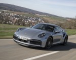 2021 Porsche 911 Turbo S Coupe (Color: GT Silver Metallic) Front Three-Quarter Wallpapers 150x120