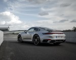 2021 Porsche 911 Turbo S Coupe (Color: GT Silver Metallic) Rear Three-Quarter Wallpapers 150x120