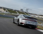 2021 Porsche 911 Turbo S Coupe (Color: GT Silver Metallic) Rear Three-Quarter Wallpapers 150x120