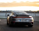 2021 Porsche 911 Turbo S Coupe (Color: GT Silver Metallic) Rear Wallpapers 150x120