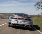 2021 Porsche 911 Turbo S Coupe (Color: GT Silver Metallic) Rear Wallpapers 150x120
