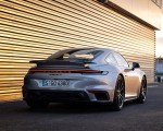 2021 Porsche 911 Turbo S Coupe (Color: GT Silver Metallic) Rear Wallpapers 150x120