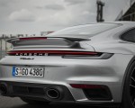 2021 Porsche 911 Turbo S Coupe (Color: GT Silver Metallic) Spoiler Wallpapers 150x120