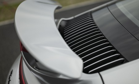 2021 Porsche 911 Turbo S Coupe (Color: GT Silver Metallic) Spoiler Wallpapers 450x275 (131)
