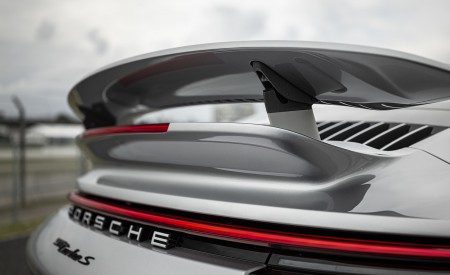 2021 Porsche 911 Turbo S Coupe (Color: GT Silver Metallic) Spoiler Wallpapers 450x275 (130)