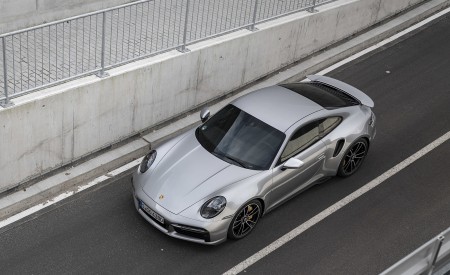 2021 Porsche 911 Turbo S Coupe (Color: GT Silver Metallic) Top Wallpapers 450x275 (113)