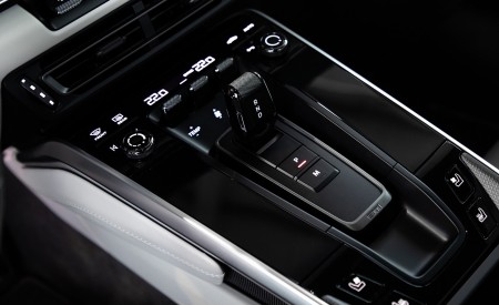 2021 Porsche 911 Turbo S Coupe (Color: Gentian Blue Metallic) Central Console Wallpapers 450x275 (208)