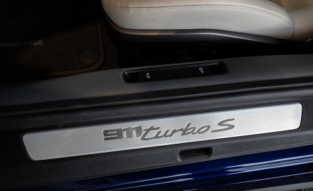 2021 Porsche 911 Turbo S Coupe (Color: Gentian Blue Metallic) Door Sill Wallpapers 450x275 (202)