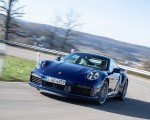 2021 Porsche 911 Turbo S Coupe (Color: Gentian Blue Metallic) Front Three-Quarter Wallpapers 150x120